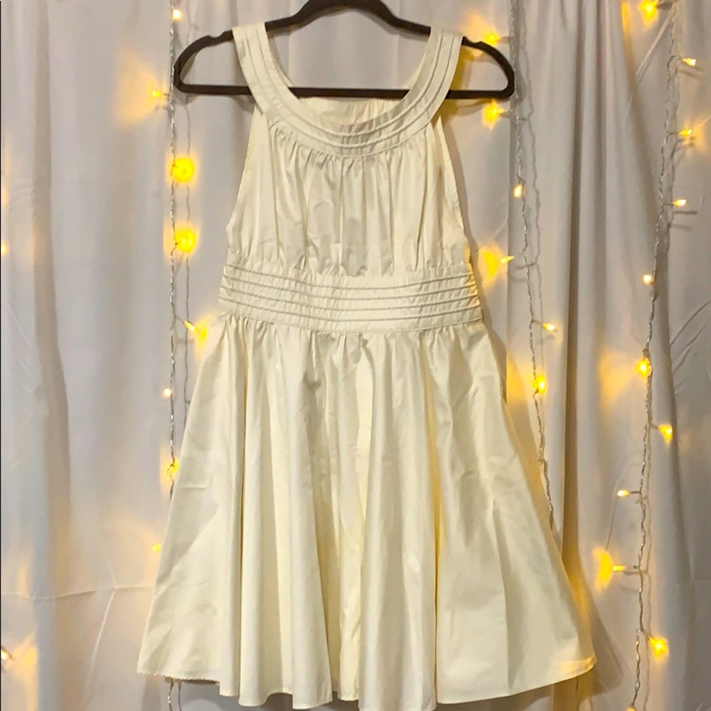 Cream colored A line dress